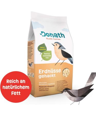 Donath Chopped Peanuts - Premium Wild Bird Feed High in Natural Fat 9 kg from Southern Germany - Year-Round Nutrition - Buy Online on GoSupps.com