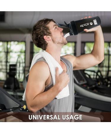 Large 28 oz BPA-Free Protein Shaker Bottle - Durable, Leak-Proof, Hand-Safe Design - Buy Online on GoSupps.com
