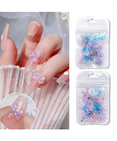 FEIlei 3D Decor Nail Jewelry Elegant Resin Flower Design DIY Bows Wedding Nail Charms - Buy Online on GoSupps.com