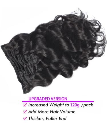 hair extensions Clip In Hair Extensions Real Human Hair 8 Pieces 18Clips Glueless Body Wave Hair For Black Women Brazilian Remy Hair Double Wefts best tape in hair extensions(22inches 240g) 22inches 240g - Buy Online on GoSupps.com