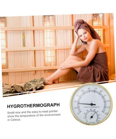 Happyyami Sauna Thermometer & Hygrometer Set - 2 Pack Moisture Measuring Tool for Accurate Temperature Monitoring - Durable ABS Material - Perfect for Home Saunas - Buy Online on GoSupps.com