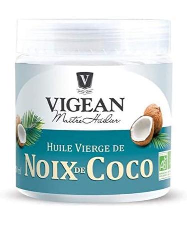  Vigean Vigean - Organic Virgin Coconut Oil 250ml - Pack of 3 - Sold as a Pack - Free Delivery in France - Buy Online on GoSupps.com