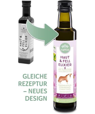 NAFTIE BOO Organic Skin & Fur Elixir for Dogs - Pumpkin Seed & Linseed Oil Mix - 250ml - Buy Online on GoSupps.com