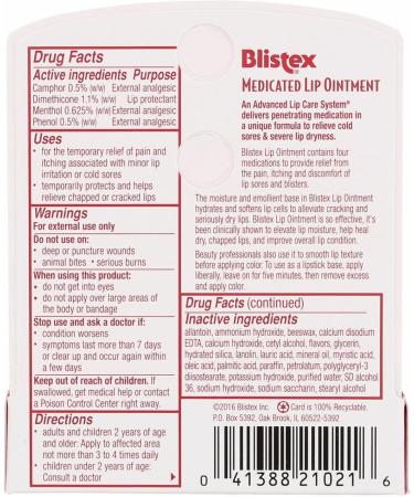 Blistex Lip Medicated Ointment - Pack of 3 | Soothes and protects lips - Buy Online on GoSupps.com