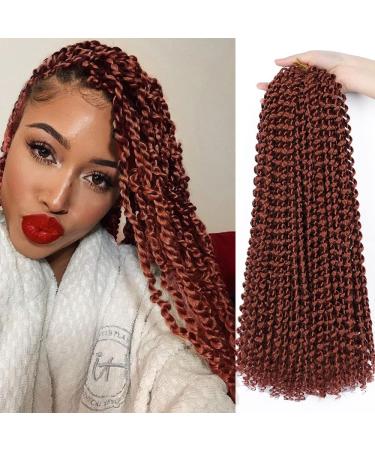 Passion Twist Hair 7 packs of 18-inch water wave-crochet hair for long B hmische Hair Lichen from hair yddm passion twist crochet hair extensions (350# 7pack-18inch) 350# 18inch (7 Pack)