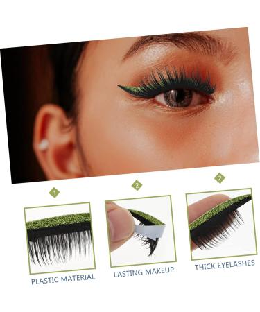 SKISUNO 4 Pairs False Eyelashes Eye Makeup Sticker Eyeliner Pencil Stickers Waterproof Eyeliner Tape Sticker 4x1.5cm As Shown - Buy Online on GoSupps.com