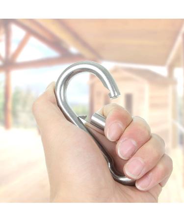 LANIAKEA 12Pcs 4inch Spring Snap Hook  M10 Stainless Steel Quick Links  3/8 inch Large Carabiner Clips Heavy Duty for Camping  Swing  Hammock  Hiking  Fishing  Gym  770LBS - Buy Online on GoSupps.com