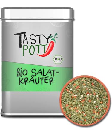 Jeske Sports Supplies Tasty Pott Organic herb mixtures herb mixtures spices herbs vegetables mixes herb shaker organic salad herbs 50 g - Buy Online on GoSupps.com