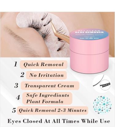 Milklear DIY Lash Extension Kit - Long Lasting 2-3 Weeks - Cluster Lashes, Sensitive Glue, Tweezers & Remover - Buy Online on GoSupps.com