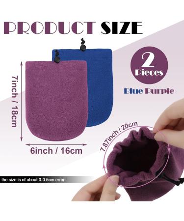 Foot Cast Toe Cover Socks - Soft Warm & Adjustable Cast Protector for Men & Women - 2 Pack (Blue Purple - Buy Online on GoSupps.com