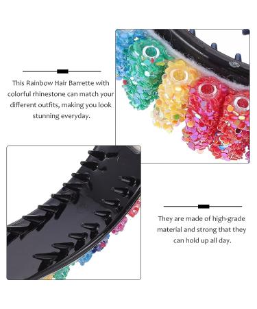 Beaupretty Rhinestone Hair Claw Clips - 2 Pcs Nonslip Banana Jaw Clips for Women and Girls - Buy Online on GoSupps.com