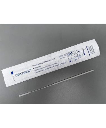 Nasopharyngeal Collection Flocked Nasal Swab - Sterile Individually Wrapped - 80mm Break Point - Nylon Tip (200 Pack) - Buy Online on GoSupps.com