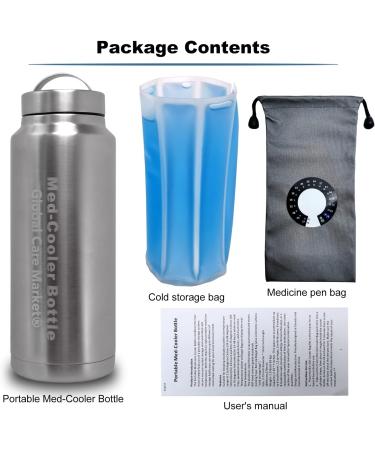 Portable Insulin Cooler Travel Case - TSA Approved Medication Cooler for Insulin and Medications - Includes 30oz Biogel Pack - Travel-Friendly Medicine Cooler Box - Buy Online on GoSupps.com
