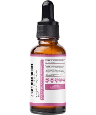 Premium Liquid Collagen for Dogs (120ml) Daily Collagen Dogs Supplement Drops with Types I II & III & Hyaluronic Acid - Dog Supplement for Joints and Digestive Health - All Breeds & Sizes - USA Made - Buy Online on GoSupps.com