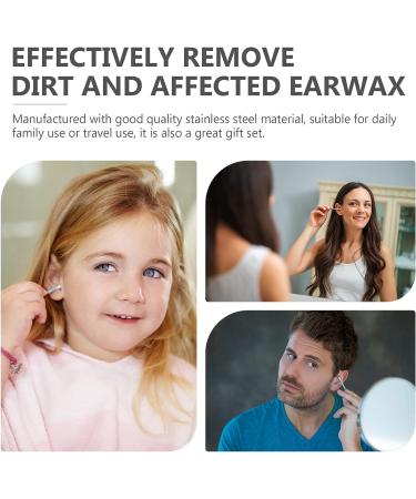 6pcs Healifty Ear Cleaner Set - Silicone Spiral & Stainless Steel Earwax Remover Tool - Portable & Washable - Assorted Colors - Buy Online on GoSupps.com