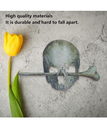 Halloween Hairpin Iron Small Exquisite Reusable Lifelike Halloween Hair Stick for Party Bar Home Halloween Hair Accessories for Women (Skeleton Shaped) - Buy Online on GoSupps.com