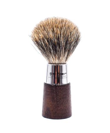Parker Safety Razor Handmade Shaving Brushes - 100% Three Band Reiner Dachs with Chrome & Walnut Handle | Premium Shaving Accessories - Buy Online on GoSupps.com