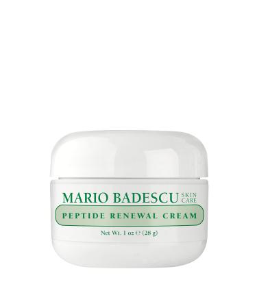 Mario Badescu Peptide Renewal Cream for Combination  Dry and Sensitive Skin | Anti-aging Face Cream Formulated with Palmitoyl Tripeptide-1 & Sodium Hyaluronate | 1 Ounce - Buy Online on GoSupps.com