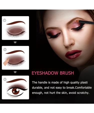 BELLIFFY 10pcs Nose Shadow Brush Travel Blush Brush Cosmetic Brush Eye Makeup Creme Blush Black Wooden Handle - Buy Online on GoSupps.com