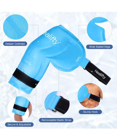 Healifty Shoulder Ice Pack - Reusable Hot/Cold Therapy Wrap for Pain Relief and Recovery - Blue - Buy Online on GoSupps.com