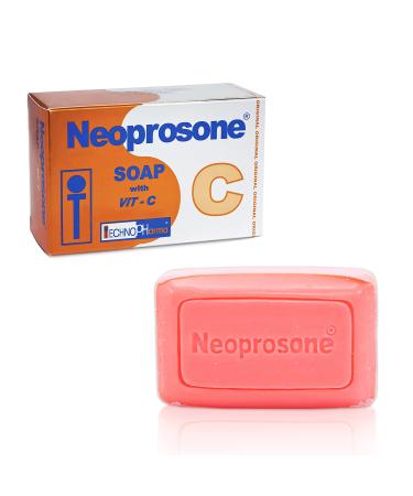 Neoprosone Skin Brightening Soap | 2.82 oz / 80 g | Cleansing Bar Helps to Removed Spots on: Knees Elbows Face Private Areas | For Women and Men with Vitamin C and Castor Oil