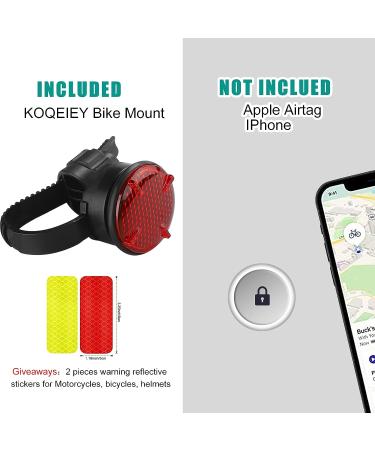 Anti-Theft AirTag Bike GPS Tracker Case | Bike Seatpost Reflector Mount | Compatible with Apple AirTag & Garmin Varia Radar - Mountain Bike/Electric Bicycle/Scooter - Buy Online on GoSupps.com