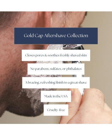 Shop Caswell-Massey Greenbriar Gold Cap After Shave - Soothing Aftershave with Petitgrain Mandarin & Sage - 3 Fl Oz - International Shipping Available - Buy Online on GoSupps.com