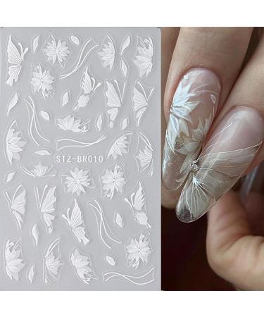 JMEOWIO 6 Sheets Daisy Flower Nail Art Stickers Decals Self-Adhesive Spring Summer Floral Nail Supplies Nail Art Design Decoration Accessories - Buy Online on GoSupps.com