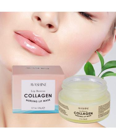 Avashine Lip Sleep Mask with Collagen Peptide, lip mask for dry lips, a Lip Moisturizer for Lip Care and Lip Treatment