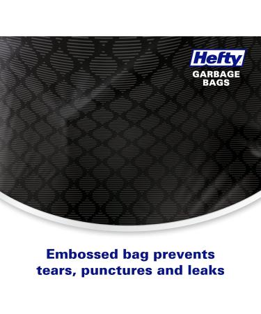 Hefty Garbage Bags Ultra Strong Extra Large 140 Litres Black Drawstring Arm & Hammer odour neutralizer 12 Bags - Buy Online on GoSupps.com