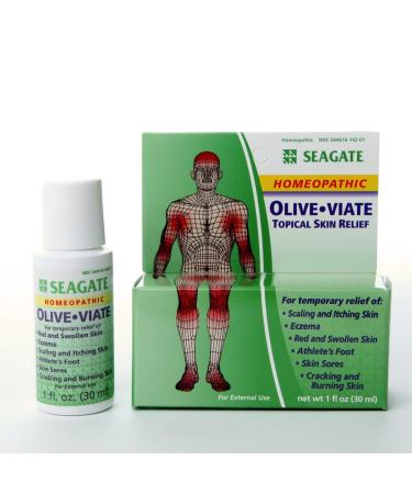 Seagate Products Homeopathic OliveViate Anti-Fungal Topical Skin Relief 1 Fl Oz