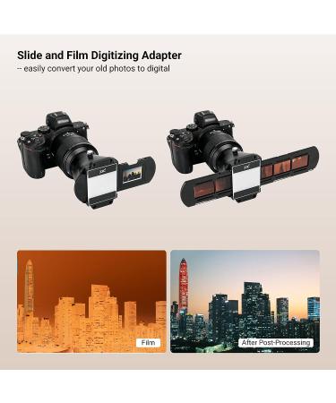 JJC Slide and Film Digitizing Adapter Kit | Negative to Digital Converter for Canon Nikon Sony Lenses | Replace Nikon ES-2 | Marco Lens Compatible - Buy Online on GoSupps.com