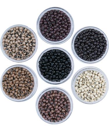 Kullke Hair Extension Beads Silicone Lined Micro Rings - 1000PCS #1 Black - Buy Online on GoSupps.com