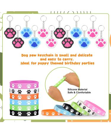 122PC Dog Party Gifts | Birthday Party Accessories for Dogs | Gift Bags DIY Facial Stickers Keychains & Stickers for Kids - Buy Online on GoSupps.com