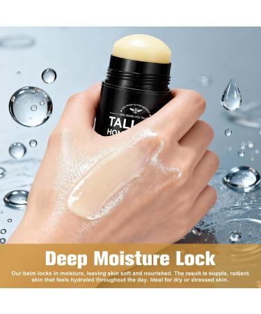 Beef Tallow for Skin Organic Beef Tallow Balm Stick 100% Grass-Fed Honey & Beeswax Deep Hydration For Dry & Aging Skin Natural Barrier Nourishing Moisturizer 2.6oz - Buy Online on GoSupps.com