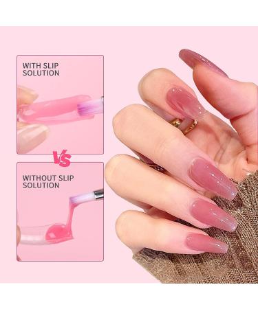 Saviland 150ML Slip Solution Poly Gel Kit for Nail Art - Anti-Stick Liquid with Nail Brush & Clips - Manicure Starter Set for DIY Home & Salon Use - Buy Online on GoSupps.com