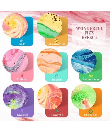 Family Pack Mini Bath Bombs Gift Set with Reusable Bow, 40 Pcs Organic Bath Bombs for Kids, Women & Men - Perfect for Christmas & Anniversaries - Buy Online on GoSupps.com