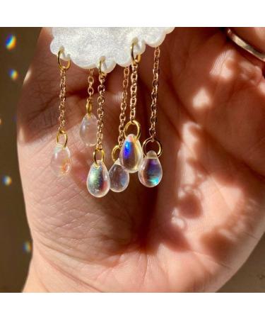 Shop Feyley Acrylic Rain Cloud Earrings | Handmade Teardrop & Cute Cloud Designs for Stylish Looks - Buy Online on GoSupps.com