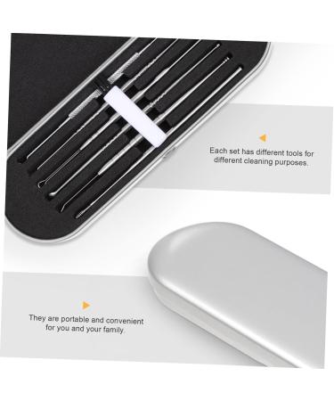 FOMIYES Stainless Steel Ear Spoon Set - Portable Ear Wax Removal Tools | Practical Ear Cleaning Kit | International Shipping Available - Buy Online on GoSupps.com