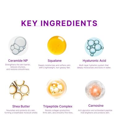 GlowRitual GlowDream Night Moisturizer Hydrating & Soothing Facial Night Cream with Ceramide Squalane & Hyaluronic Acid to Support Skin Barrier Firming & Radiance for All Skin Types 2 Pack 1.06 Fl Oz (Pack of 2) - Buy Online on GoSupps.com