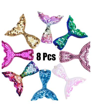 8-Piece Mermaid Hair Clip Set for Women & Girls - Stylish Hairpins for Styling - Perfect Gifts option - Buy Online on GoSupps.com