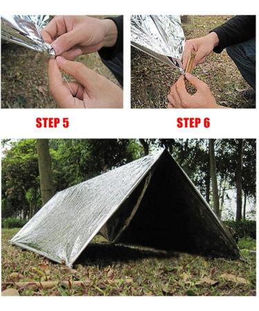 Buy Sagasave 10pcs Foil Survival Blankets - Thermal Reflective Emergency Space Blankets for Outdoor & Hiking | Individually Packaged 140x210cm Gold - Buy Online on GoSupps.com