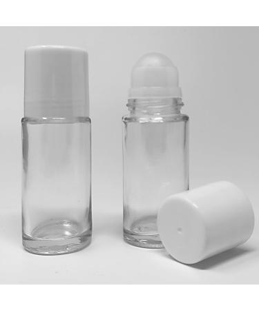 Essenciales Refillable Roll-On Packaging - 50ml Transparent Glass Bottles (2 Pack) - Leak-Proof & Easy to Use - Buy Online on GoSupps.com