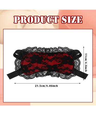 Lace Blindfold for Sleeping - 4 Pcs Black Lace Sleep Mask Set for Women - Soft Eye Covers for Adult Meditation - 4 Colors Available - Buy Online on GoSupps.com
