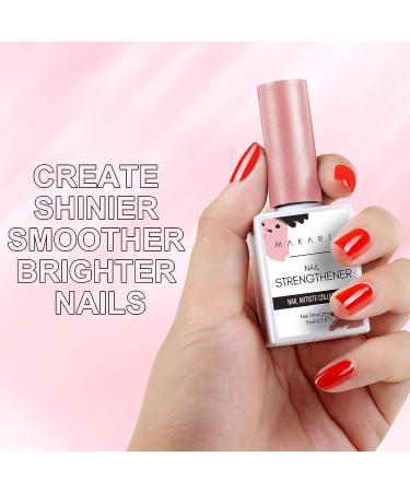 Makartt Gel Nail Strengthener | Nail Hardener for Weak Nails | Clear Soak Off Lacquer | Long Lasting DIY Nail Art - Buy Online on GoSupps.com