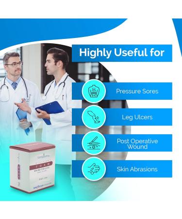 Buy Simpurity Silicone Foam Wound Dressing with Ionic Silver - 2x2 Box of 12 | Fast International Shipping - Buy Online on GoSupps.com