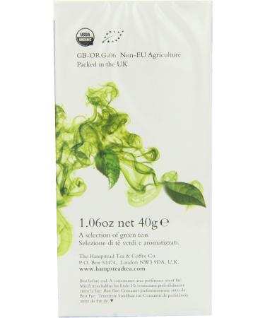 Hampstead Tea Hampstead 6 packs of 20 organic green tea bags (120 bags in total) - Buy Online on GoSupps.com