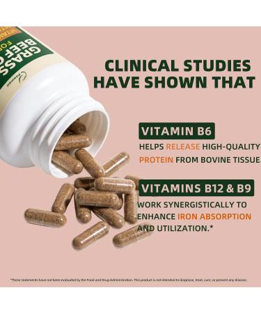 Beef Organ Supplement for Women with Liver Heart Kidney Uterus Tissue and Vitamin B Complex Female Beef Organ Supplement Complex Capsules Made in USA Gluten Free Non-GMO 120 Capsules 120 Count (Pack of 1) - Buy Online on GoSupps.com