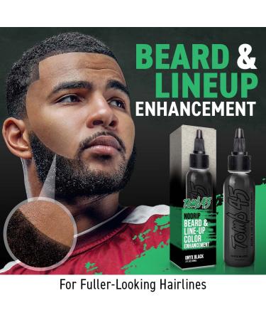 Tomb 45 NO DRIP Enhancement Color (Onyx Black) for Beard & Hairline - Water Resistant Hair Filler Spray | Barber Liner for Thicker Hairstyling | Men's Grooming Product - Buy Online on GoSupps.com