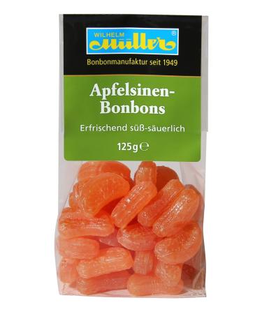 Orange Candy - Refreshingly sweet and sour (3 bags - 3% discount) Orange Candy 125 g (pack of 3)